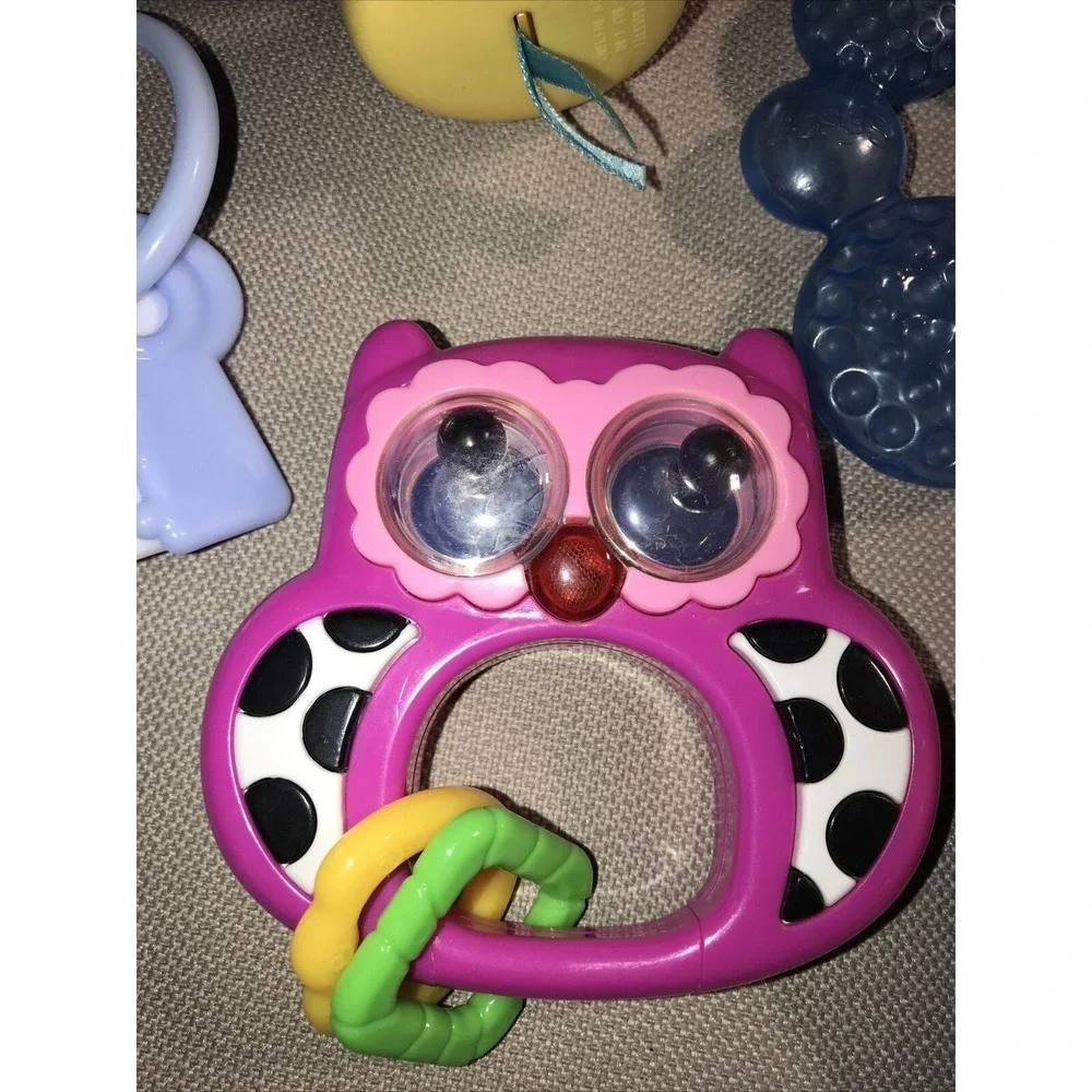 Lot 13 Baby Toys Rattles Teethers Fish Jingle Musical Sensory Fisher Price Nuk